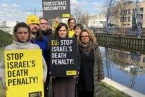 Amnesty-Protestaktion in Berlin gegen die Ausweitung der Todesstrafe in Israel (1. April 2026)