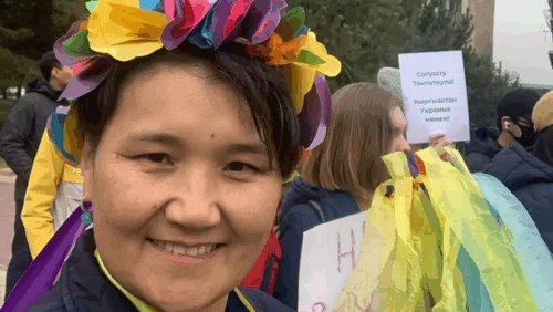 Die Menschenrechtsverteidigerin Rita Karasartova (undatiertes Bild).